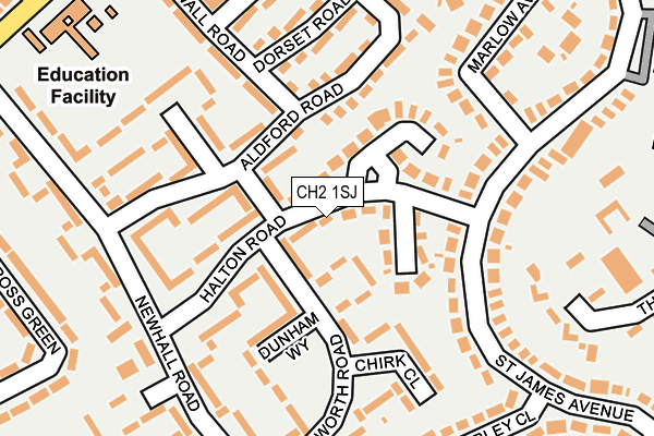 CH2 1SJ map - OS OpenMap – Local (Ordnance Survey)