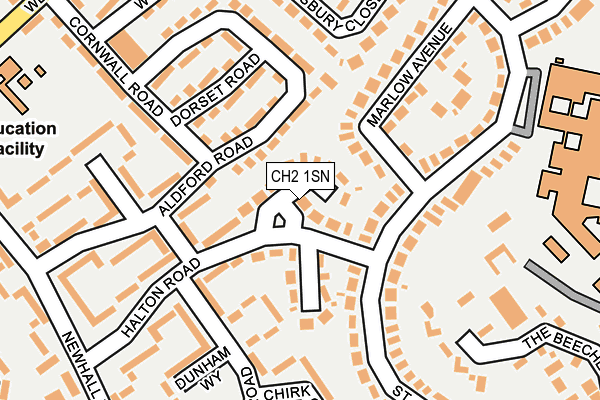 CH2 1SN map - OS OpenMap – Local (Ordnance Survey)
