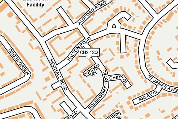 CH2 1SQ map - OS OpenMap – Local (Ordnance Survey)