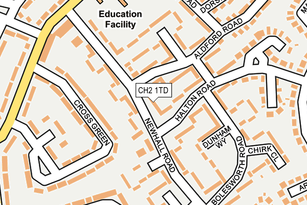 CH2 1TD map - OS OpenMap – Local (Ordnance Survey)