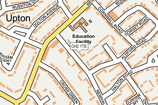 CH2 1TE map - OS OpenMap – Local (Ordnance Survey)