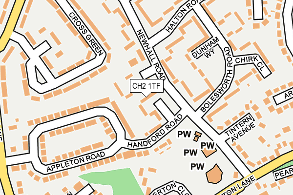 CH2 1TF map - OS OpenMap – Local (Ordnance Survey)