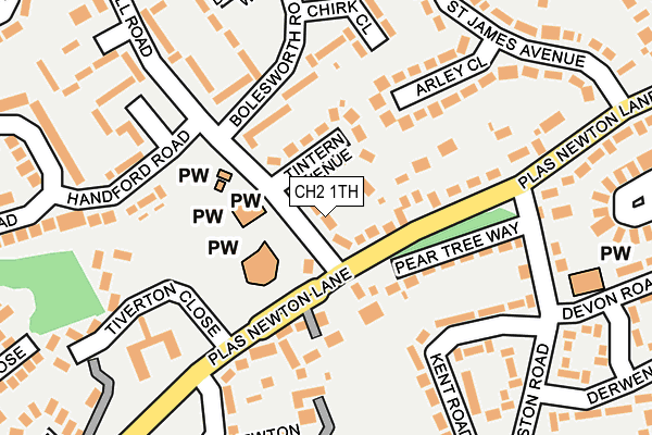 CH2 1TH map - OS OpenMap – Local (Ordnance Survey)