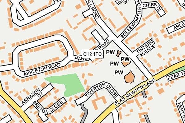 CH2 1TQ map - OS OpenMap – Local (Ordnance Survey)