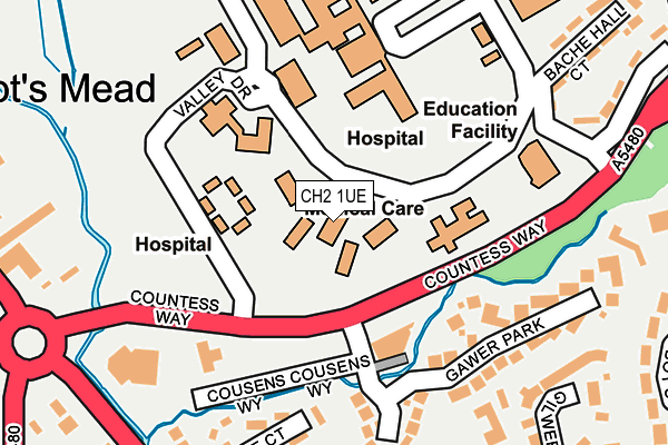 CH2 1UE map - OS OpenMap – Local (Ordnance Survey)