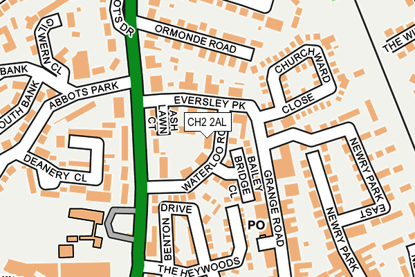 CH2 2AL map - OS OpenMap – Local (Ordnance Survey)