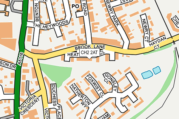 CH2 2AT map - OS OpenMap – Local (Ordnance Survey)