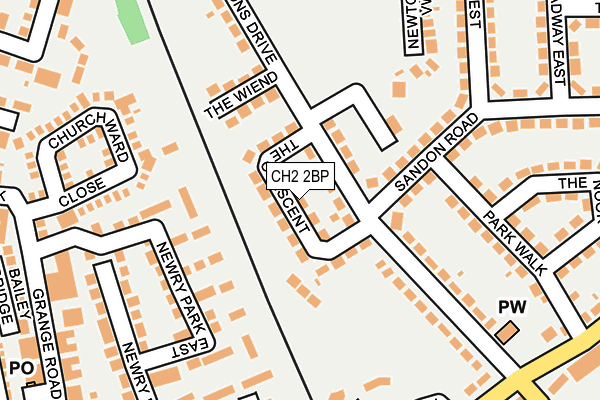 CH2 2BP map - OS OpenMap – Local (Ordnance Survey)