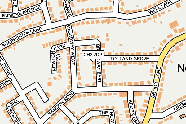 CH2 2DP map - OS OpenMap – Local (Ordnance Survey)