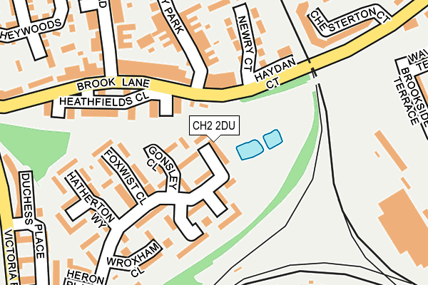 CH2 2DU map - OS OpenMap – Local (Ordnance Survey)