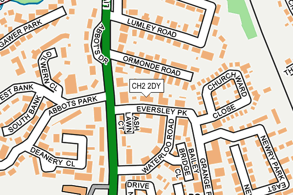 CH2 2DY map - OS OpenMap – Local (Ordnance Survey)