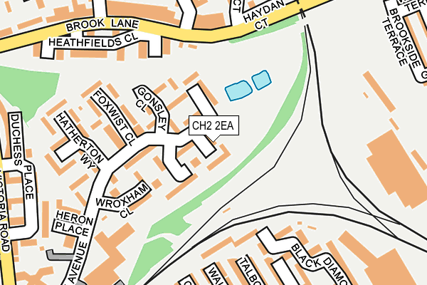 CH2 2EA map - OS OpenMap – Local (Ordnance Survey)
