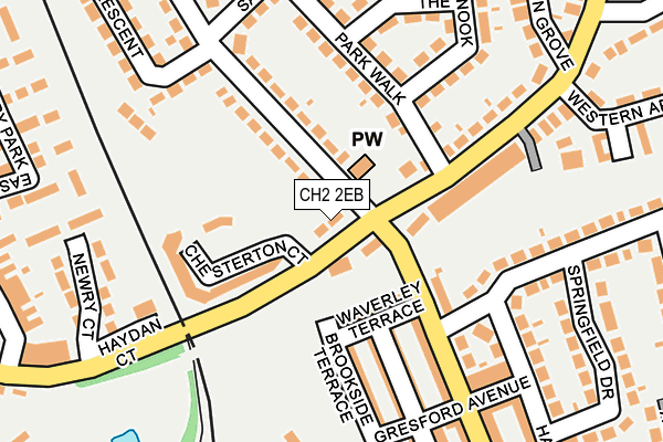 CH2 2EB map - OS OpenMap – Local (Ordnance Survey)