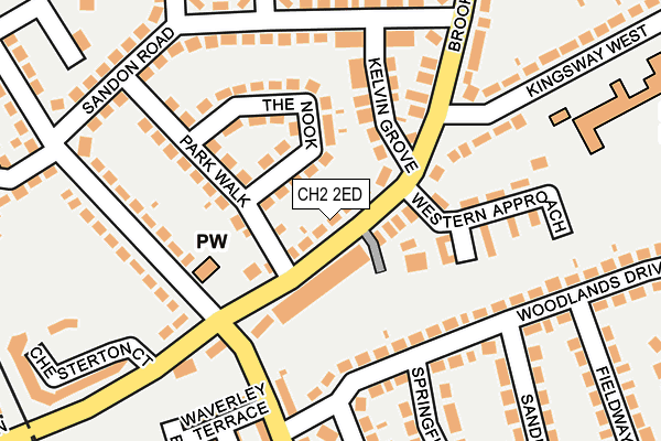 CH2 2ED map - OS OpenMap – Local (Ordnance Survey)