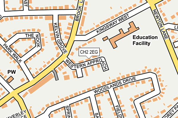 CH2 2EG map - OS OpenMap – Local (Ordnance Survey)