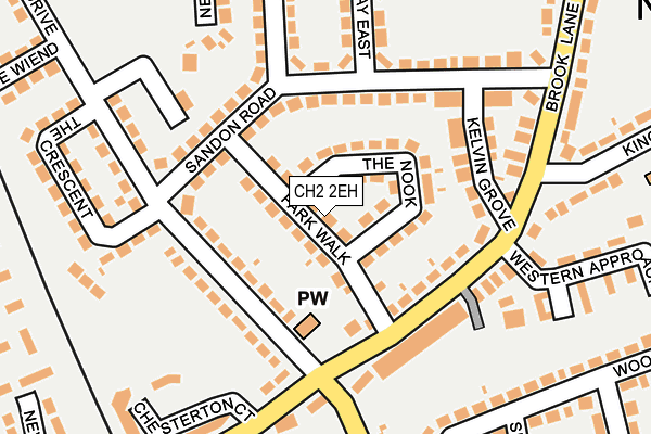 CH2 2EH map - OS OpenMap – Local (Ordnance Survey)