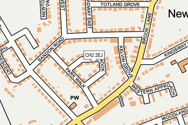 CH2 2EJ map - OS OpenMap – Local (Ordnance Survey)