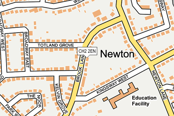 CH2 2EN map - OS OpenMap – Local (Ordnance Survey)