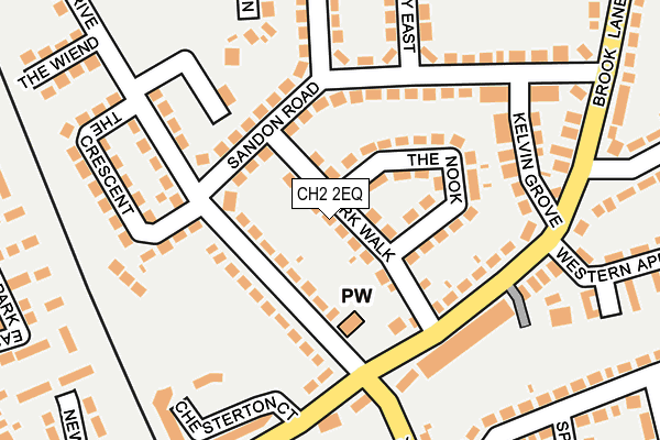 CH2 2EQ map - OS OpenMap – Local (Ordnance Survey)