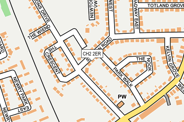 CH2 2ER map - OS OpenMap – Local (Ordnance Survey)