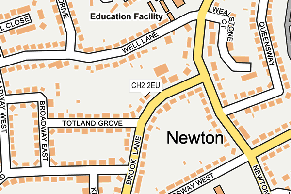 CH2 2EU map - OS OpenMap – Local (Ordnance Survey)