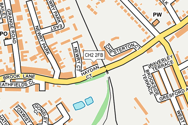 CH2 2FB map - OS OpenMap – Local (Ordnance Survey)