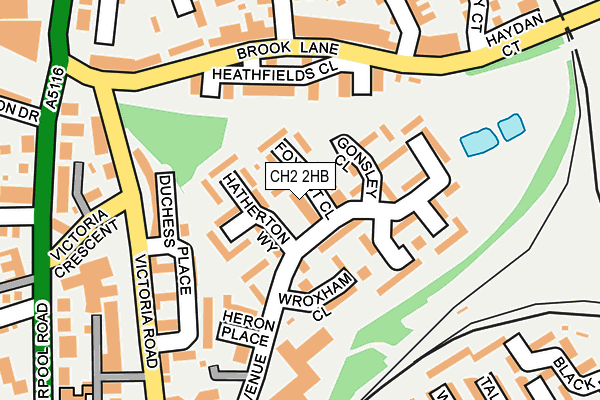 CH2 2HB map - OS OpenMap – Local (Ordnance Survey)