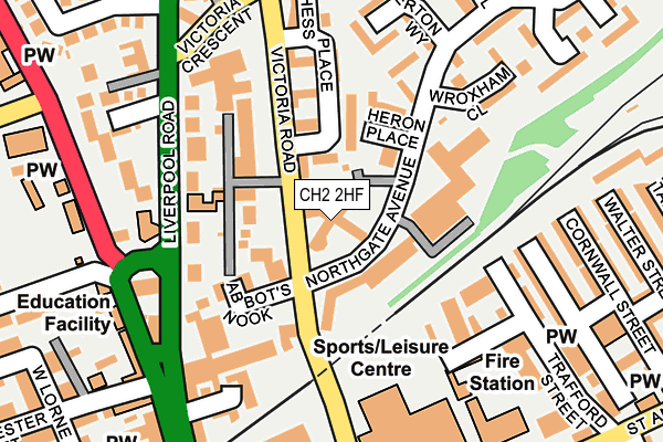 CH2 2HF map - OS OpenMap – Local (Ordnance Survey)