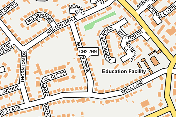 CH2 2HN map - OS OpenMap – Local (Ordnance Survey)