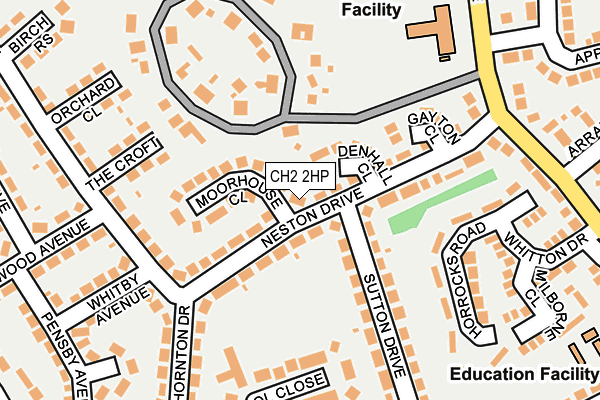 CH2 2HP map - OS OpenMap – Local (Ordnance Survey)