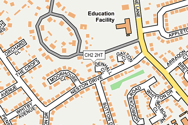 CH2 2HT map - OS OpenMap – Local (Ordnance Survey)