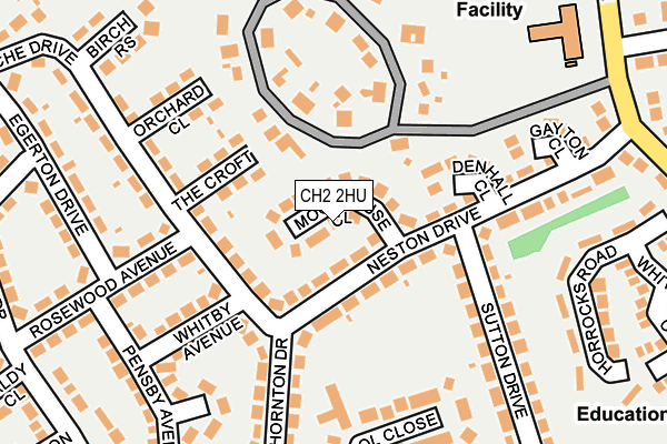 CH2 2HU map - OS OpenMap – Local (Ordnance Survey)