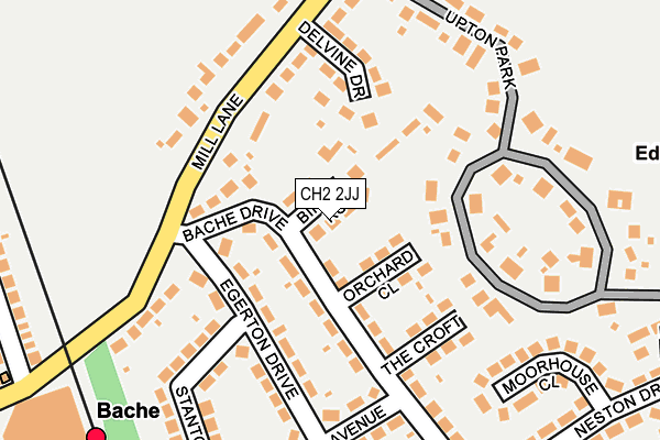 CH2 2JJ map - OS OpenMap – Local (Ordnance Survey)