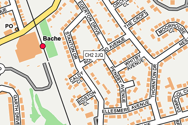 CH2 2JQ map - OS OpenMap – Local (Ordnance Survey)