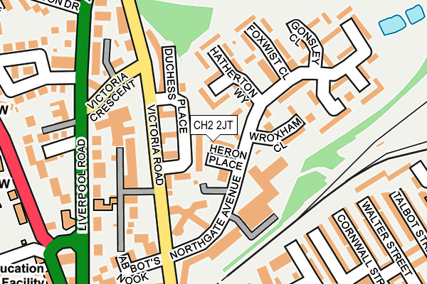 CH2 2JT map - OS OpenMap – Local (Ordnance Survey)