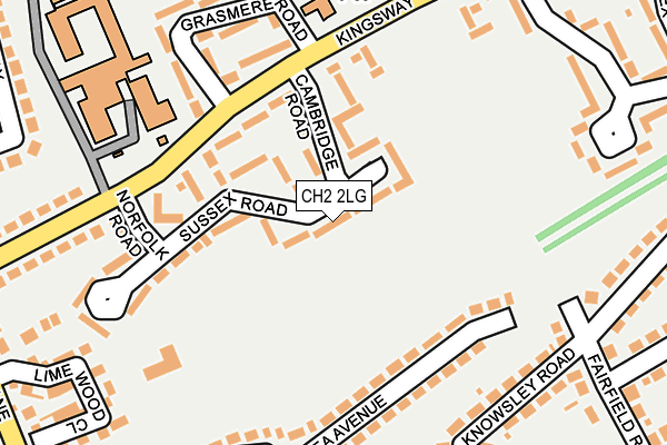 CH2 2LG map - OS OpenMap – Local (Ordnance Survey)