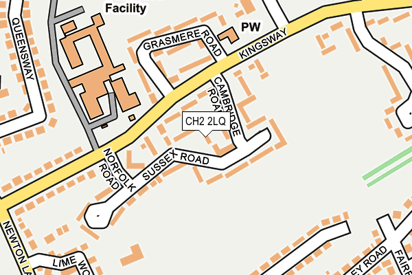 CH2 2LQ map - OS OpenMap – Local (Ordnance Survey)