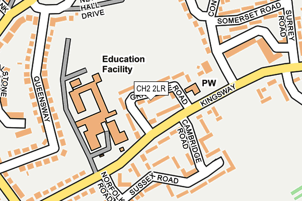 CH2 2LR map - OS OpenMap – Local (Ordnance Survey)