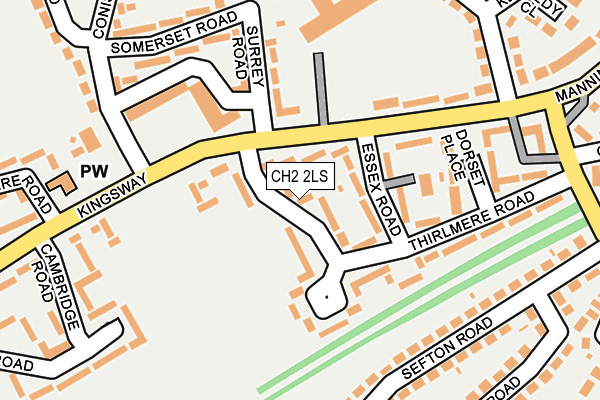 CH2 2LS map - OS OpenMap – Local (Ordnance Survey)