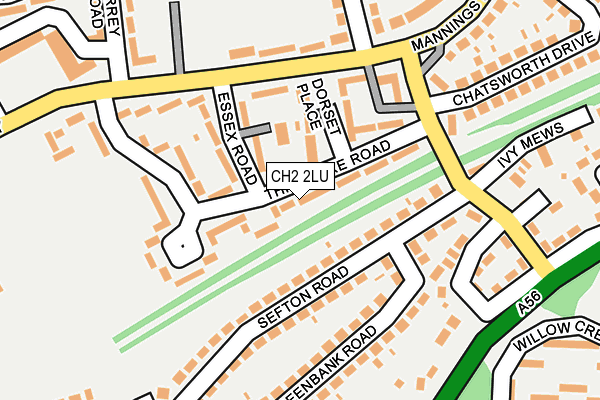 CH2 2LU map - OS OpenMap – Local (Ordnance Survey)