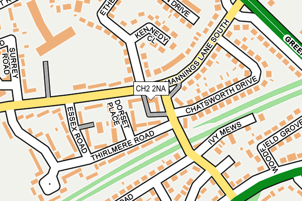 CH2 2NA map - OS OpenMap – Local (Ordnance Survey)