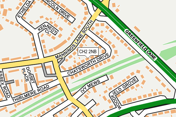 CH2 2NB map - OS OpenMap – Local (Ordnance Survey)