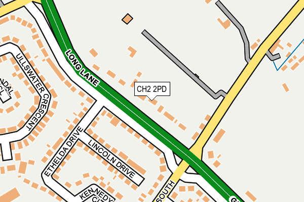 CH2 2PD map - OS OpenMap – Local (Ordnance Survey)
