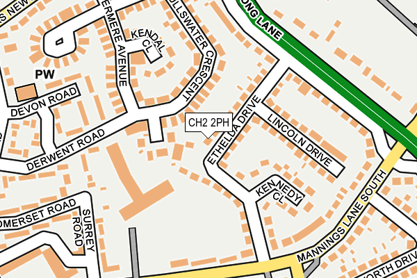 CH2 2PH map - OS OpenMap – Local (Ordnance Survey)