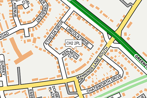 CH2 2PL map - OS OpenMap – Local (Ordnance Survey)