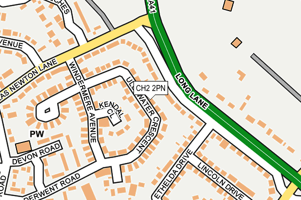 CH2 2PN map - OS OpenMap – Local (Ordnance Survey)