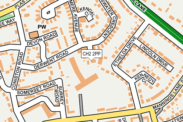 CH2 2PP map - OS OpenMap – Local (Ordnance Survey)