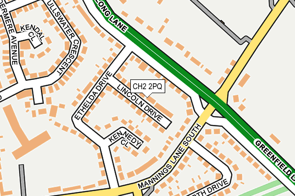 CH2 2PQ map - OS OpenMap – Local (Ordnance Survey)