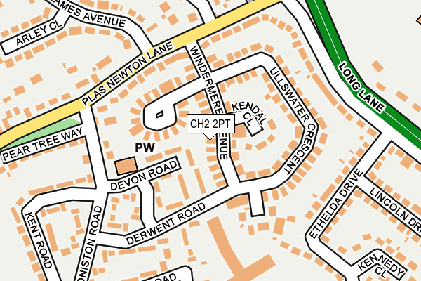 CH2 2PT map - OS OpenMap – Local (Ordnance Survey)