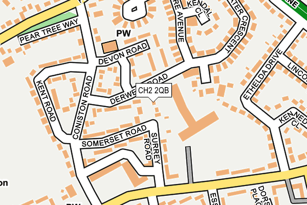 CH2 2QB map - OS OpenMap – Local (Ordnance Survey)